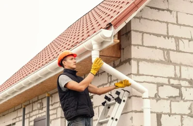 Pose et remplacement de gouttières à Gehée